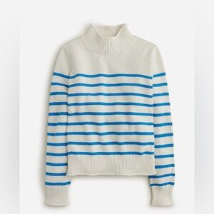 New heritage roll-neck sweater in stripe XS